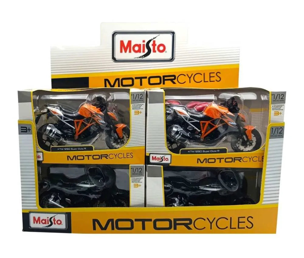 MAISTO 1:12 MOTORCYCLES, COUNTER DISPLAY ASSORTED