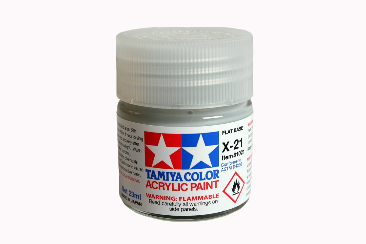 TAMIYA ACRILICO X-21 FLAT BASE