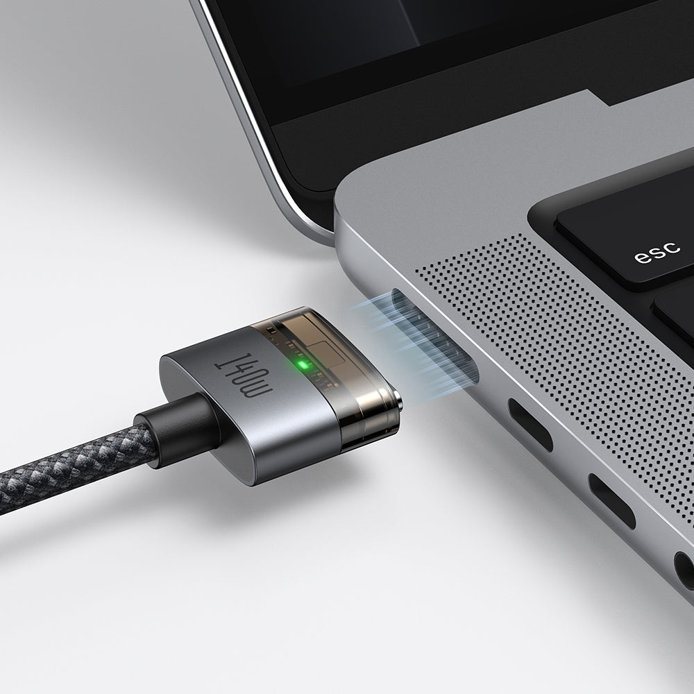 Mcdodo 140W USB-C to Magsafe 3 Magnetic Cable with LED 2m