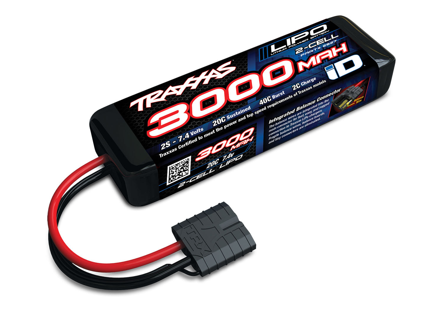 TRAXXAS 2S LIPO 3000MAH 7.4V 20C
