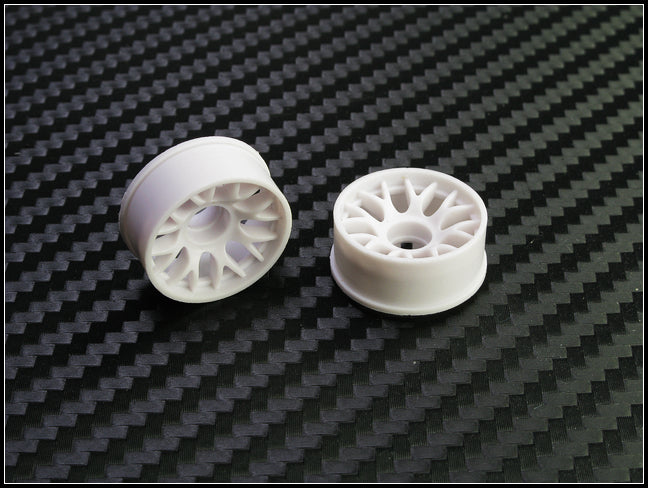 PN Racing Mini-Z 2WD Machine Cut BBS Front Wheel F1 White