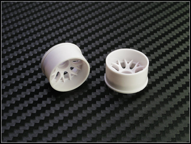 PN Racing Mini-Z 2WD Machine Cut BBS Rear Wheel R3 White