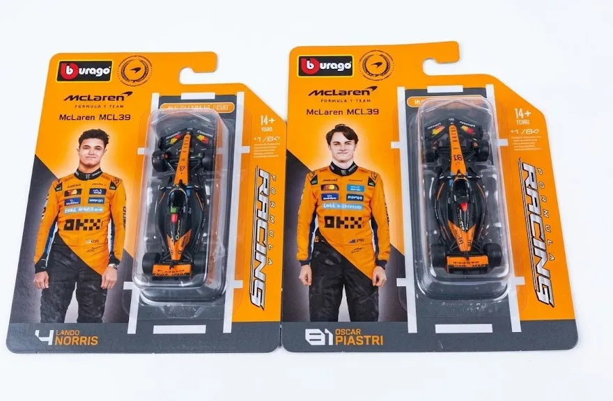 BBURAGO 1/64 MCLAREN TEAM MCL39 W/O HELMET