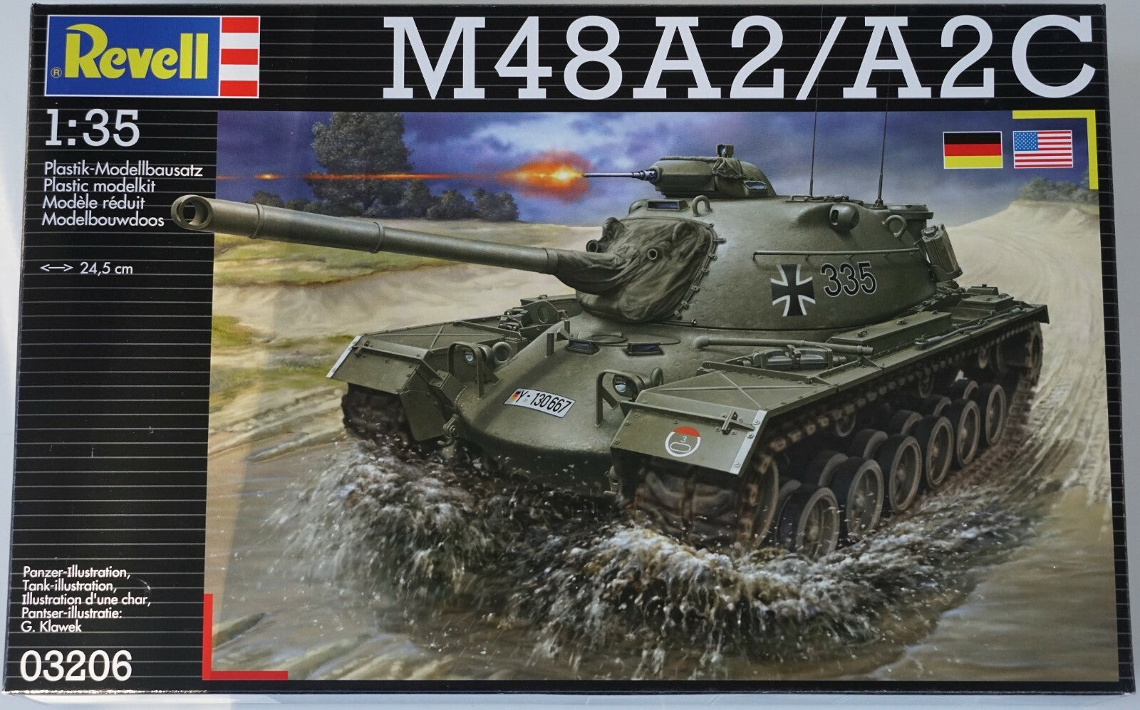 REVELL 1/35 M-48 A-2 Patton Tank Model Kit