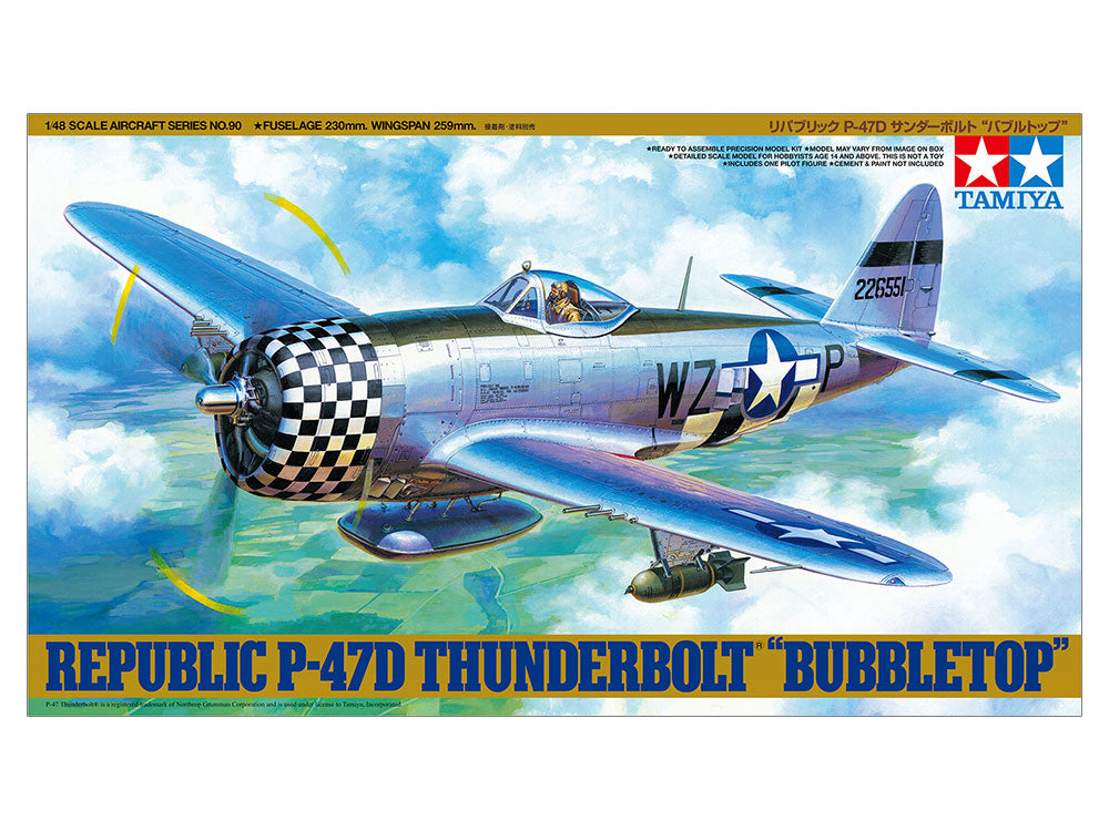 Tamiya 1/48 P47D Thunderbolt Bubbletop