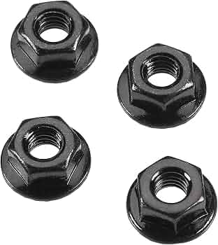 AR708003 SERRATED FLANGE WHEEL NUT 4MM (4)