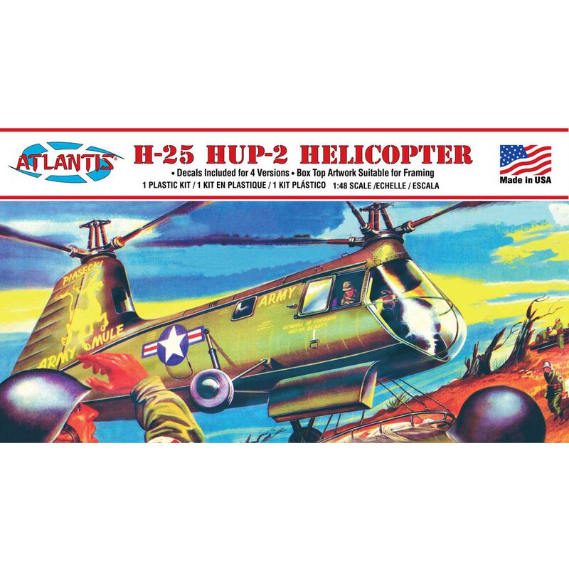 ATLANTIS 1/48 H-25 Hup-2 Army Mule Helicopter
