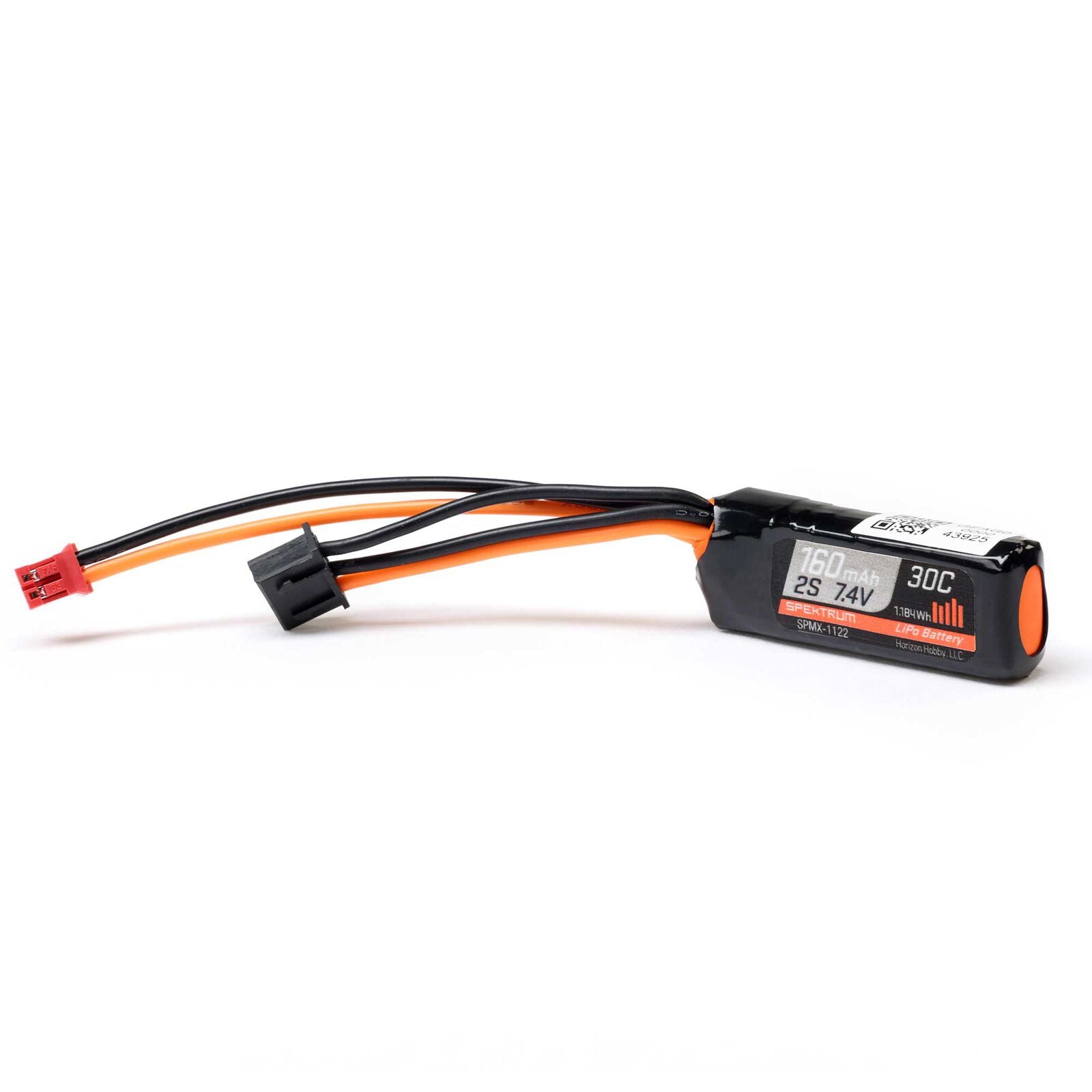 SPEKTRUM 7.4V 160mAh 2S 30C LiPo Battery: PH2.0