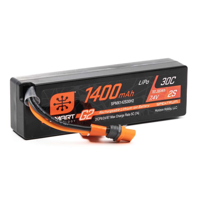 SPEKTRUM 1400mAh 7.4V 2S LiPo IC2 Connector