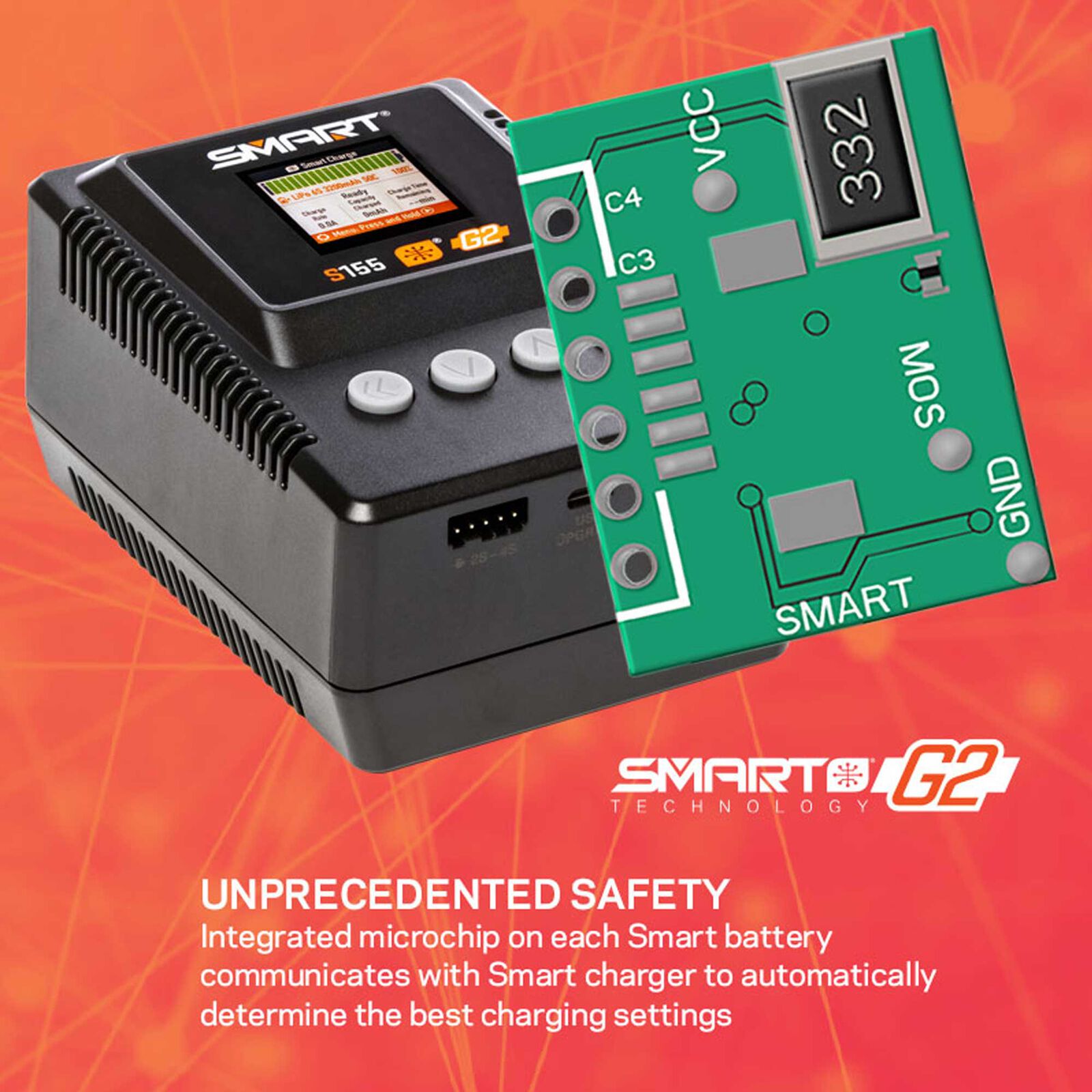 SPEKTRUM S155 55W AC G2 Smart Charger