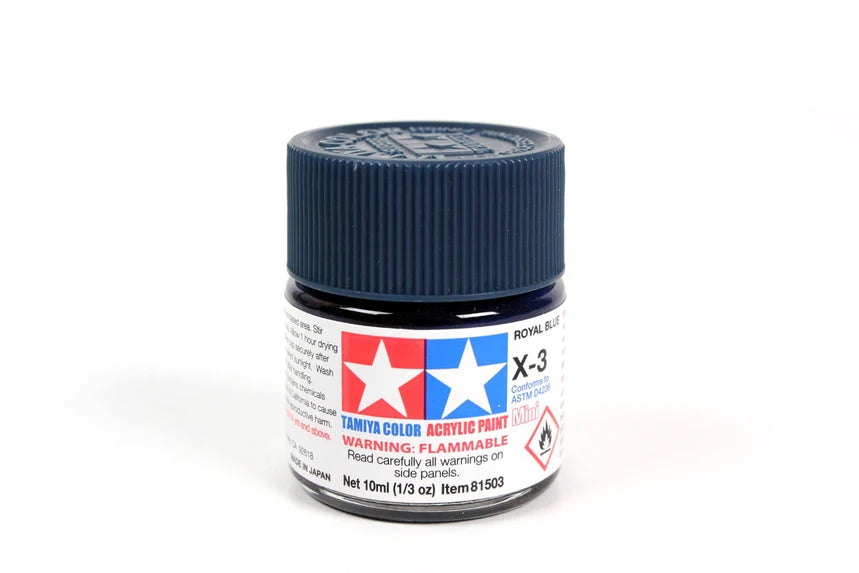 TAMIYA ACRILICO X-3, ROYAL BLUE