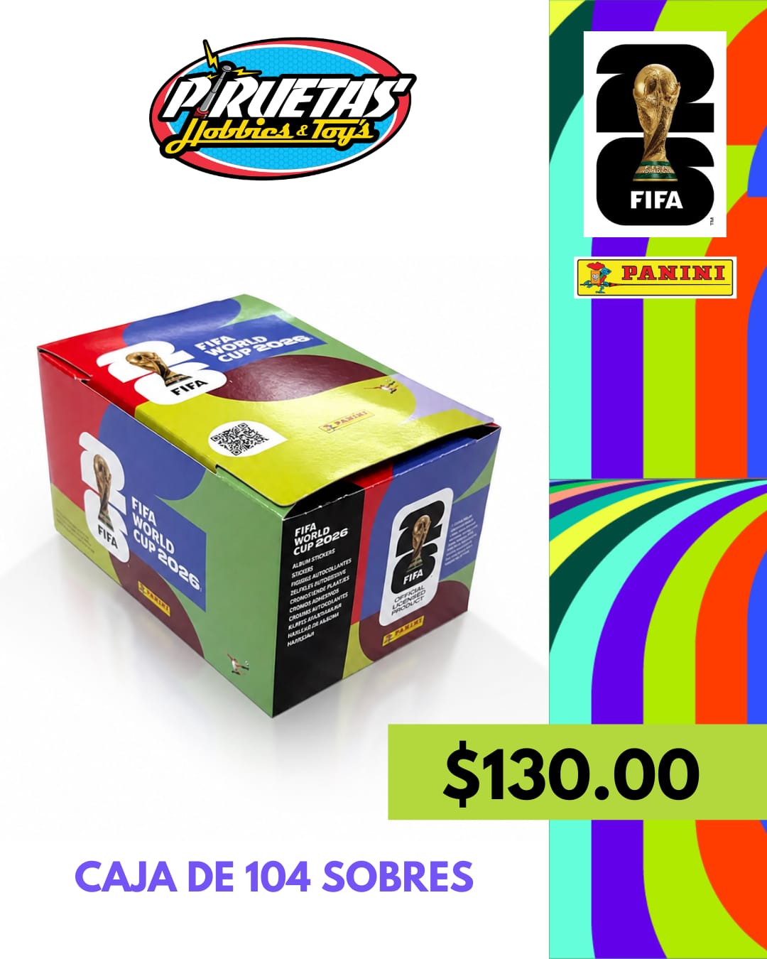 CAJA DE FIGURAS Oficial Mundial 2026 PANINI
