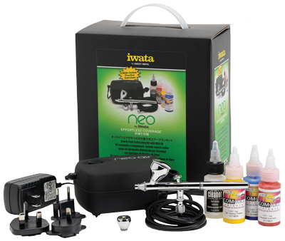 NEO Iwata CN Gravity Feed Airbrush Set