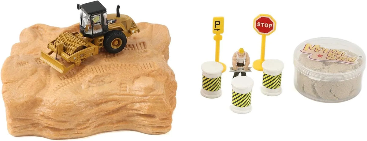 1:87 CAT CS56 PADFOOT ROLLER EARTH MOVER PLAYSET