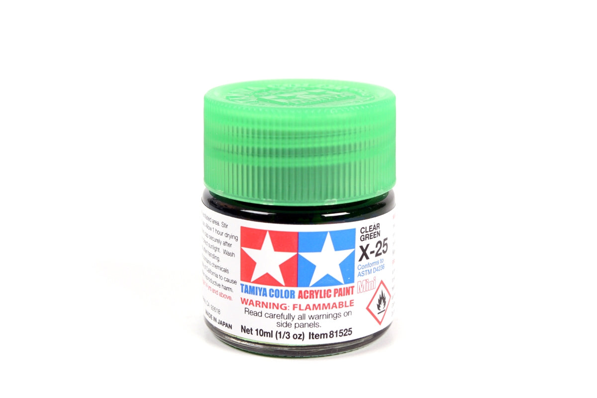 TAMIYA ACRILICO MINI X-25 CLEAR GREEN