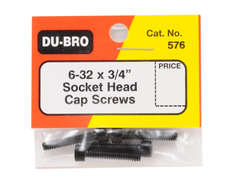 576 Socket Cap Screws 6-32x3/4 (4)