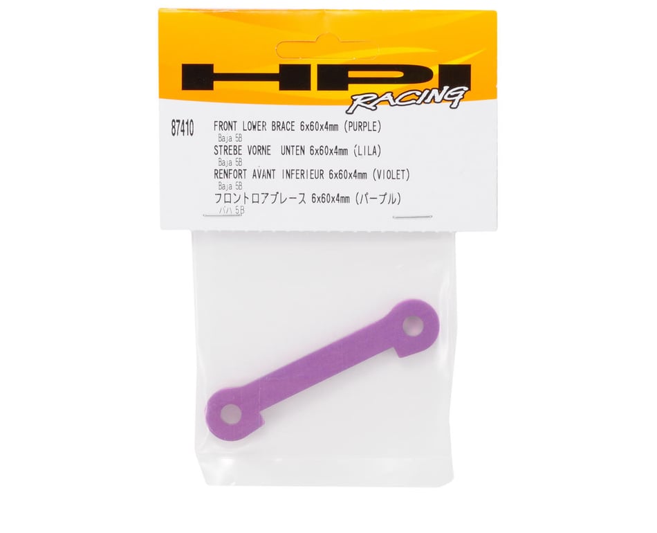 87410 Front Lower Brace 6x60x4mm Purple