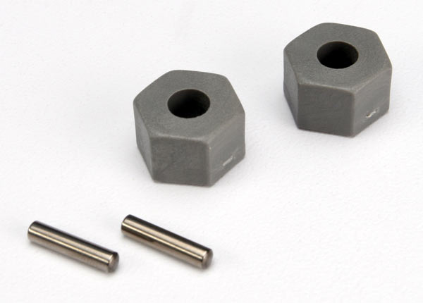 TRAXXAS 12 mm Tall-Offset Wheel Hubs with Pins (2)