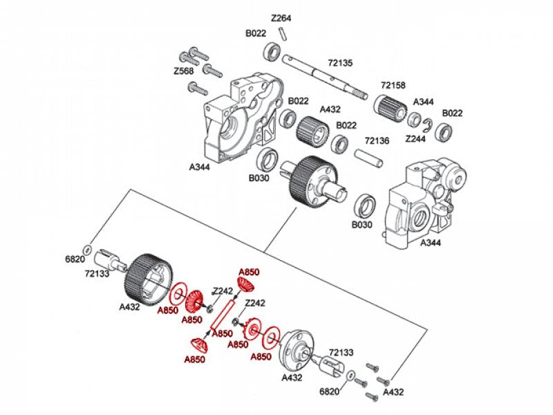 86014 Gear Differential Bevel Gear 13t/