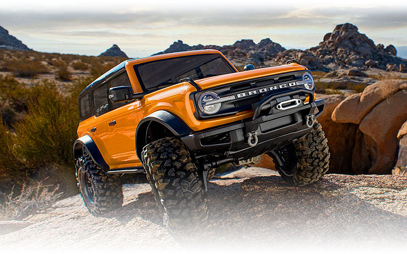 Traxxas TRX-4 Scale and trail  Crawler  with 2021 Ford Bronco