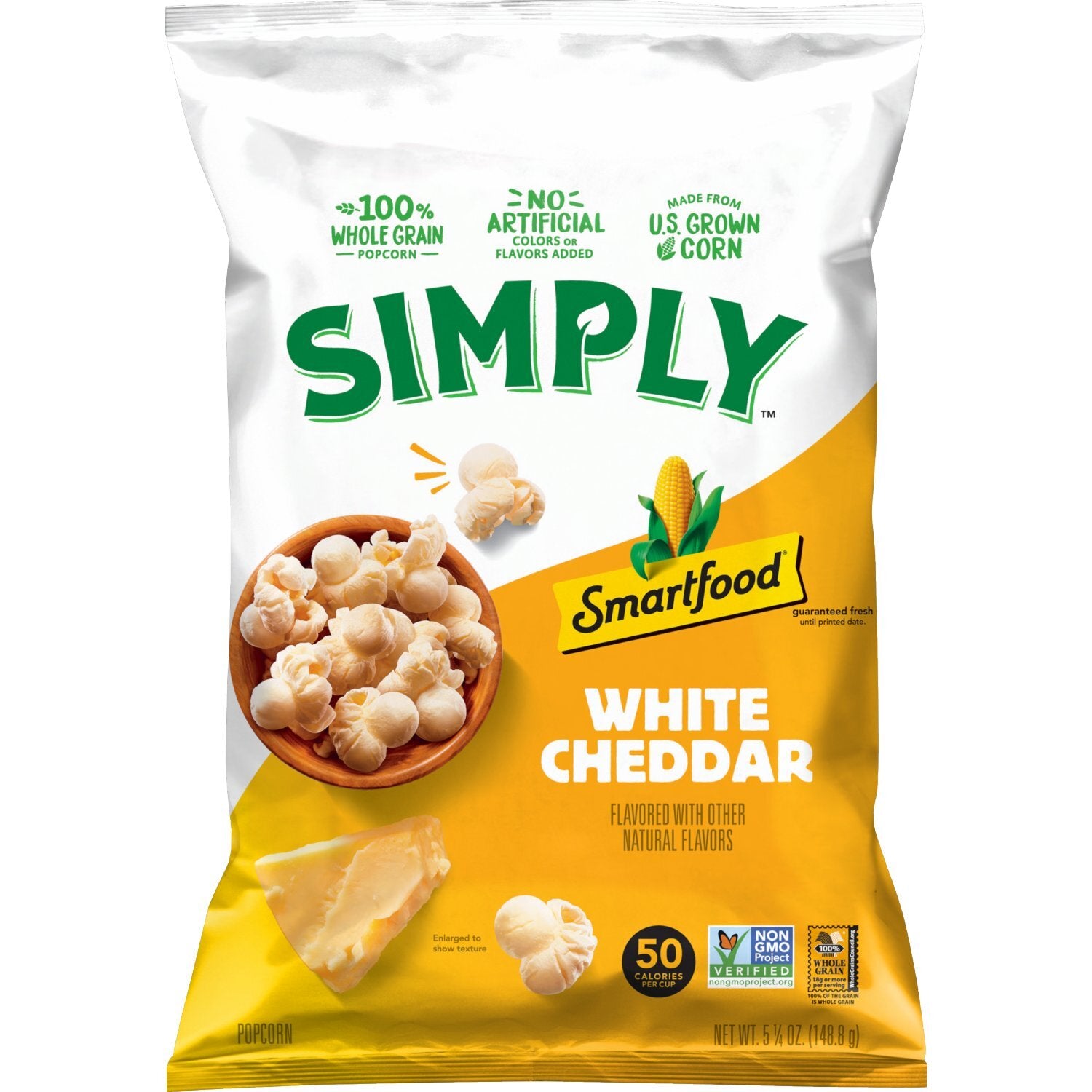 CANDY SHOP Pop Corn WHITE CHEDDAR /SMARTFOOD