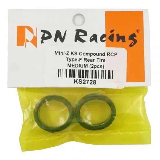 PN Racing Mini-Z KS Compound RCP Type-F Rear Tire MEDIUM (2pcs)
