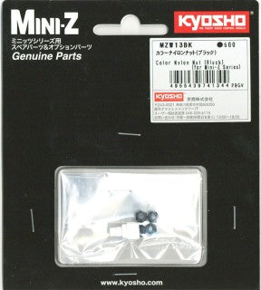 MZW13BK Color Nylon Nut Black