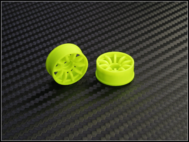 PN Racing Mini-Z 2WD Machine Cut 10 Spoke Front Wheel F1 Yellow 