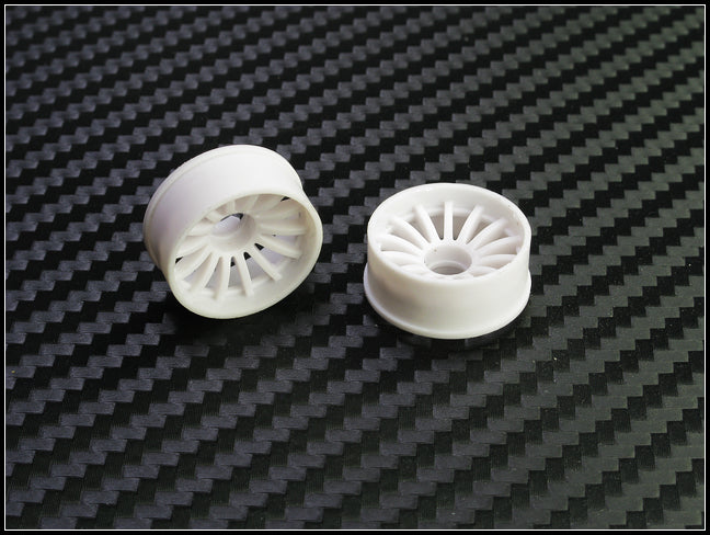 PN Racing Mini-Z 2WD Machine Cut 16 Spoke Front Wheel F2 White