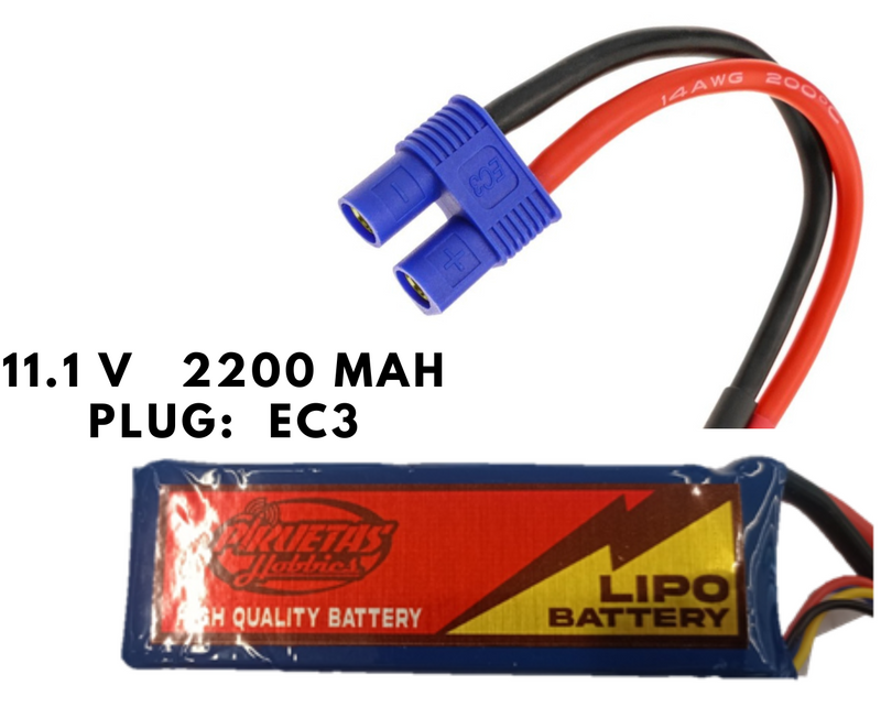EC3 LiPo Battery 2200mAh 11.1V