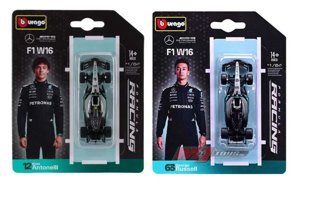 BBURAGO 1/64 MERCEDES-AMG F1 W16 E PERFORMANCE W/O HELMET
