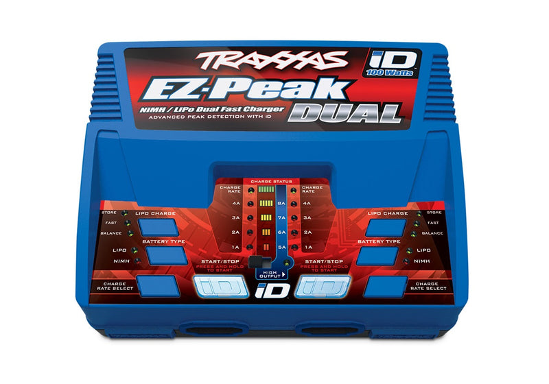 TRAXXAS 2972 EZ-Peak 8- Amp 3s Dual Multi-Chemistry Charger