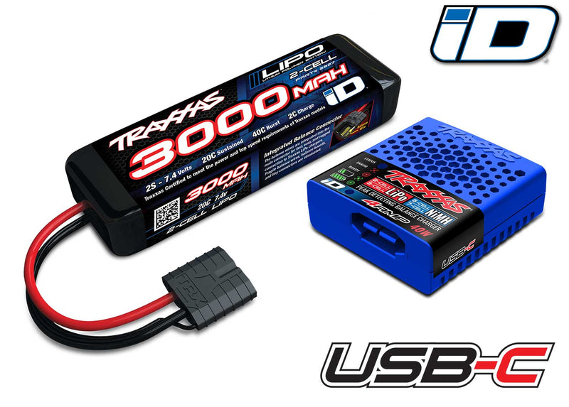 TRAXXAS LIPO COMPLETER 2S w/ USB-C Charger