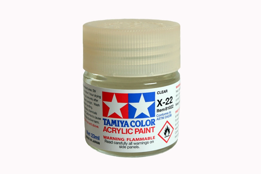 TAMIYA ACRILICO X-22 GLOSS, CLEAR