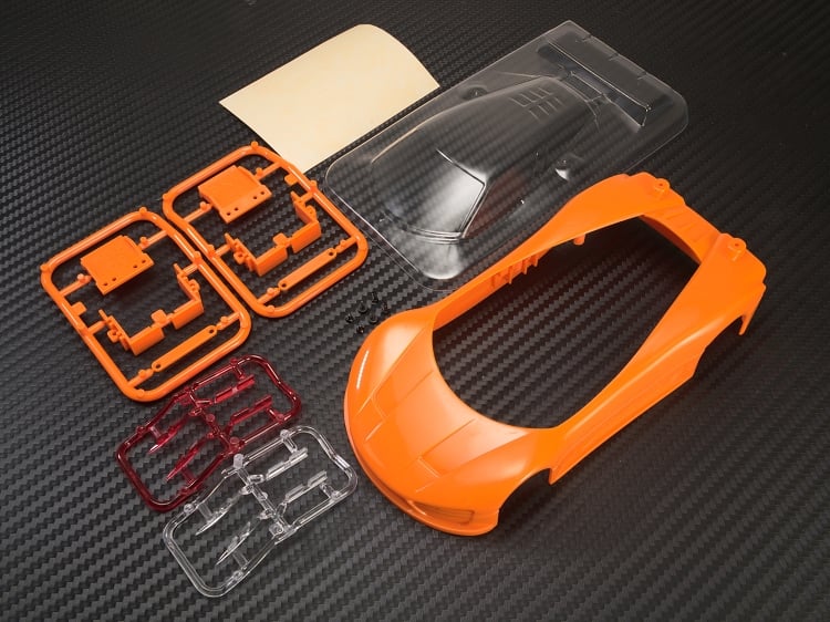 PN Racing Mini-Z C9 ABS Car Body Kit Orange