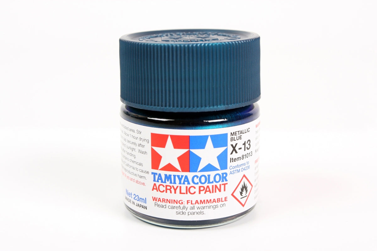 TAMIYA ACRILICO X13 Gloss Metal BLue