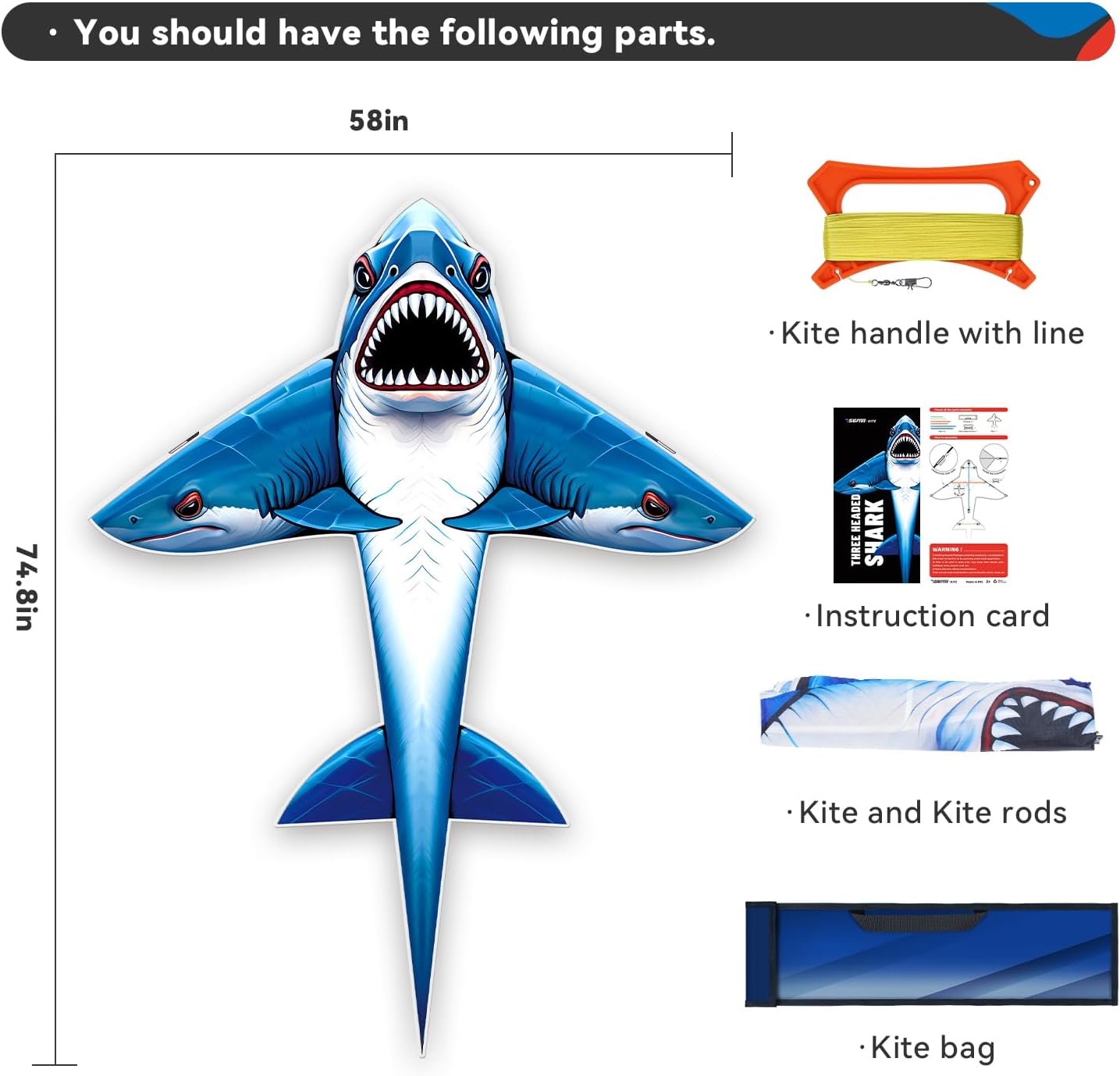 Cometa SHARK 74''x 58''
