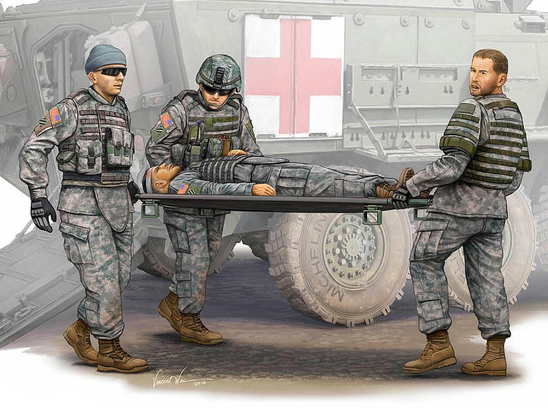 1/35 Modern US-Army, Stretcher Ambulance Team