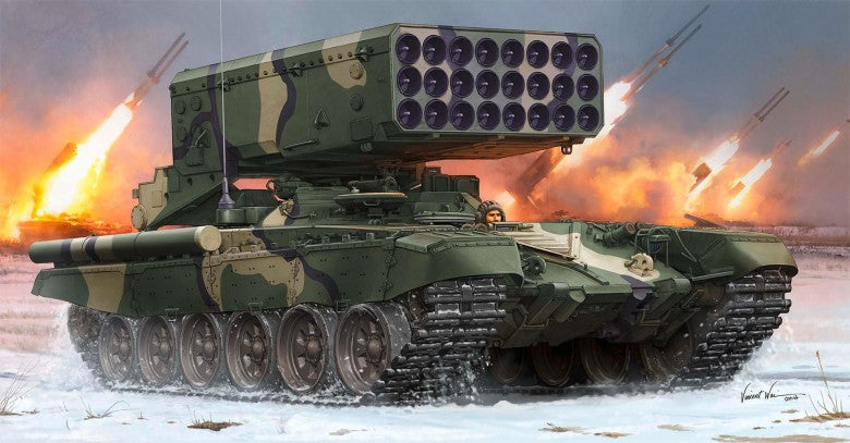 1/35 Russian TOS-1 24-Barrel Multiple Rocket La.
