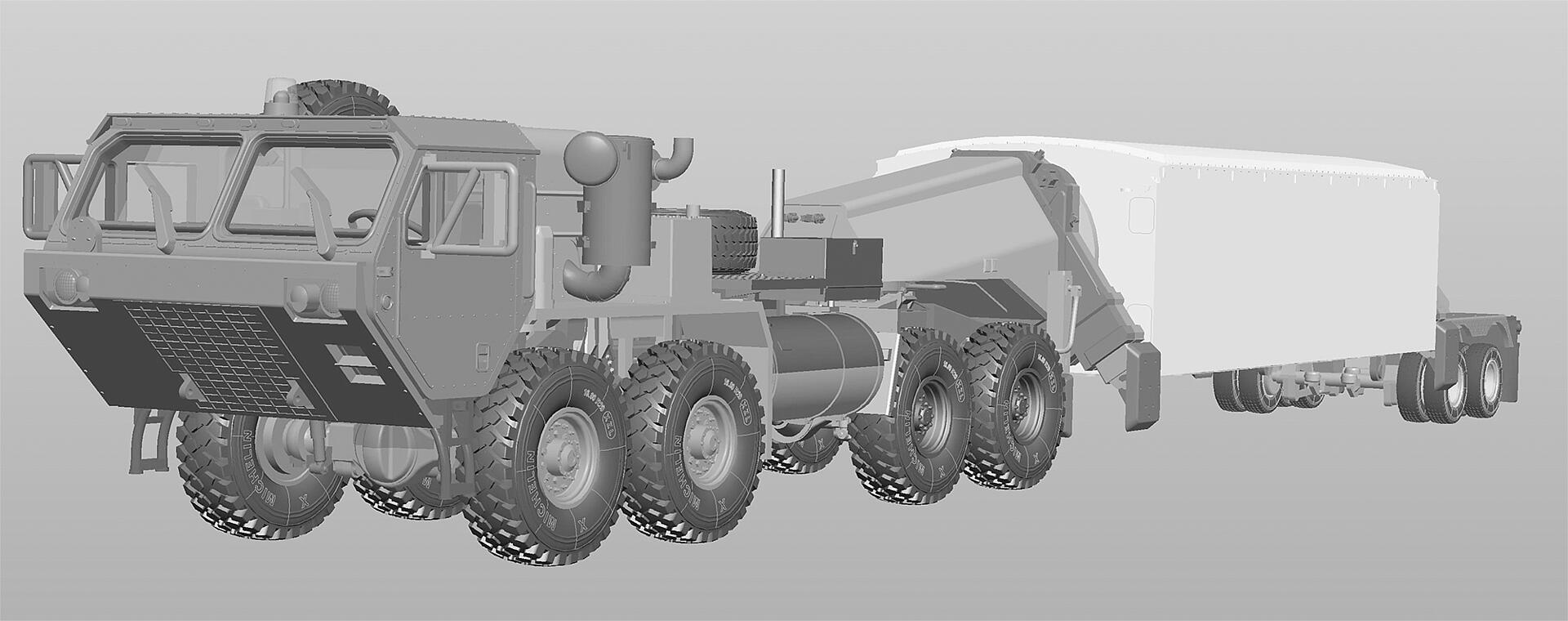 1/72 US M983 TRACTOR WITH AN/TPY-2 X BAND RADAR 113A1 Armored Car
