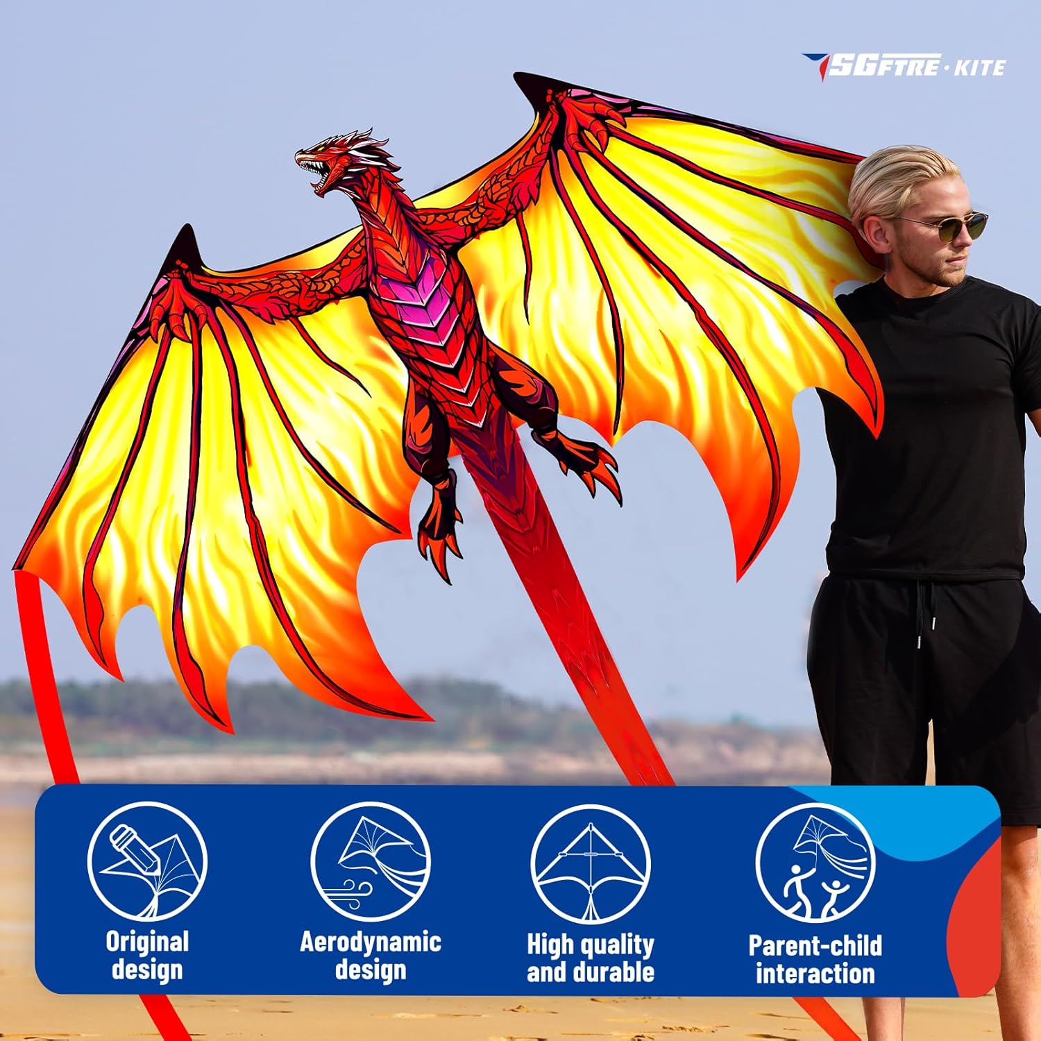 Cometa RED DRAGON  56'' x 118''