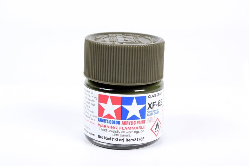 TAMIYA ACRILICO XF-62, FLAT OLIVE DRAB