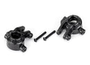 TRAXXAS Black Extreme Heavy-Duty Steering Blocks (2)