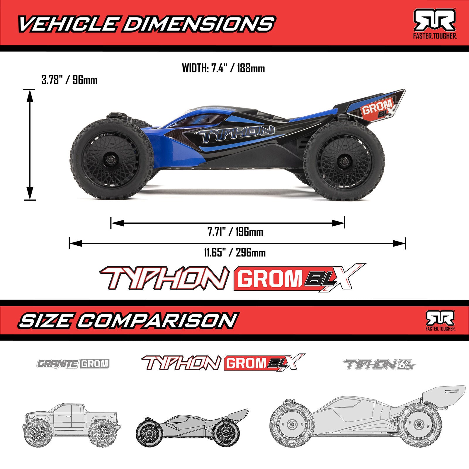 ARRMAA TYPHON GROM 223S DSC 4X4 RTR