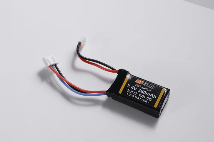 FMS  LIPO Battery 2S 7.4V 380mAh without PCM