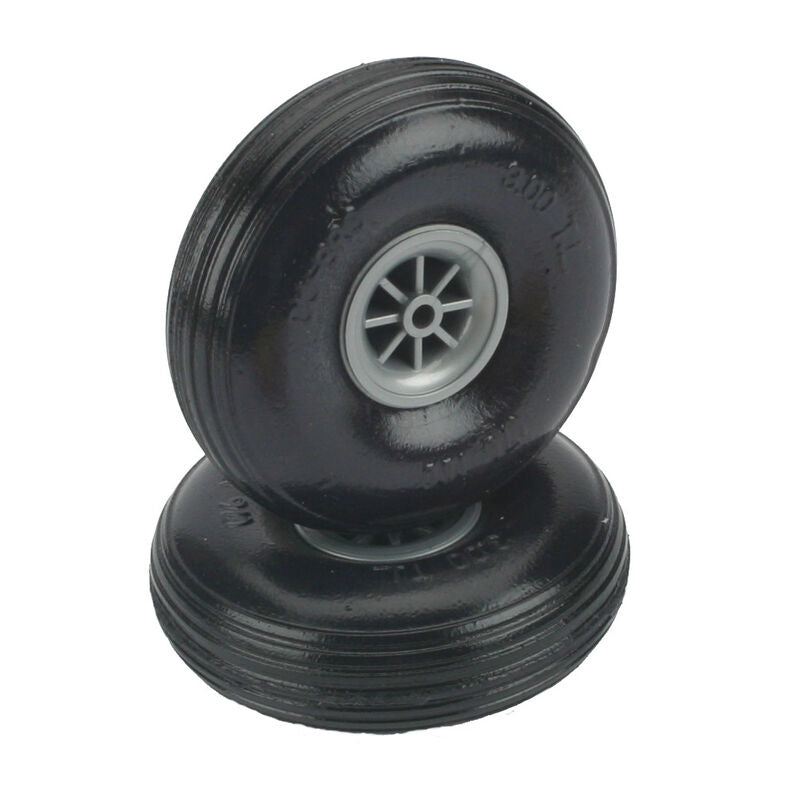 Treaded Wheels,3-1/2