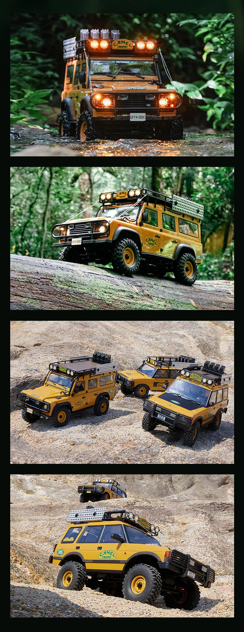 FMS  LAND ROVER DEFENDER 1:10 RS Yellow
