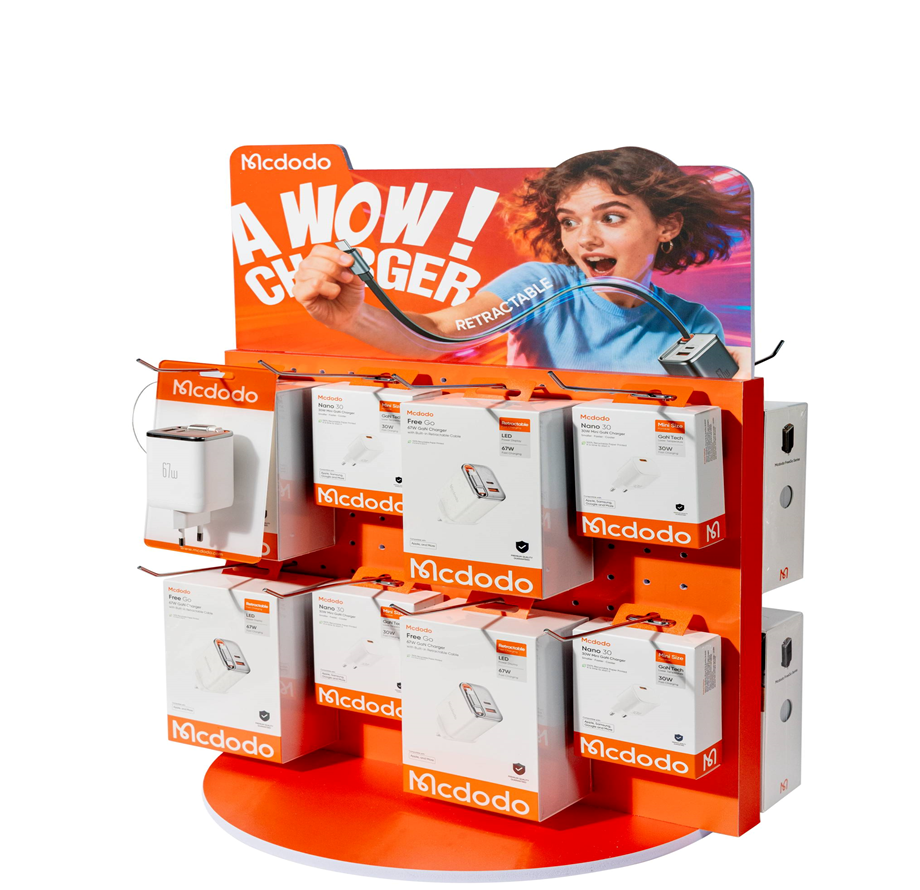 Mcdodo 	MDD Universal Hook Countertop Display Shelves（Dual-Side,630*400*30mm)