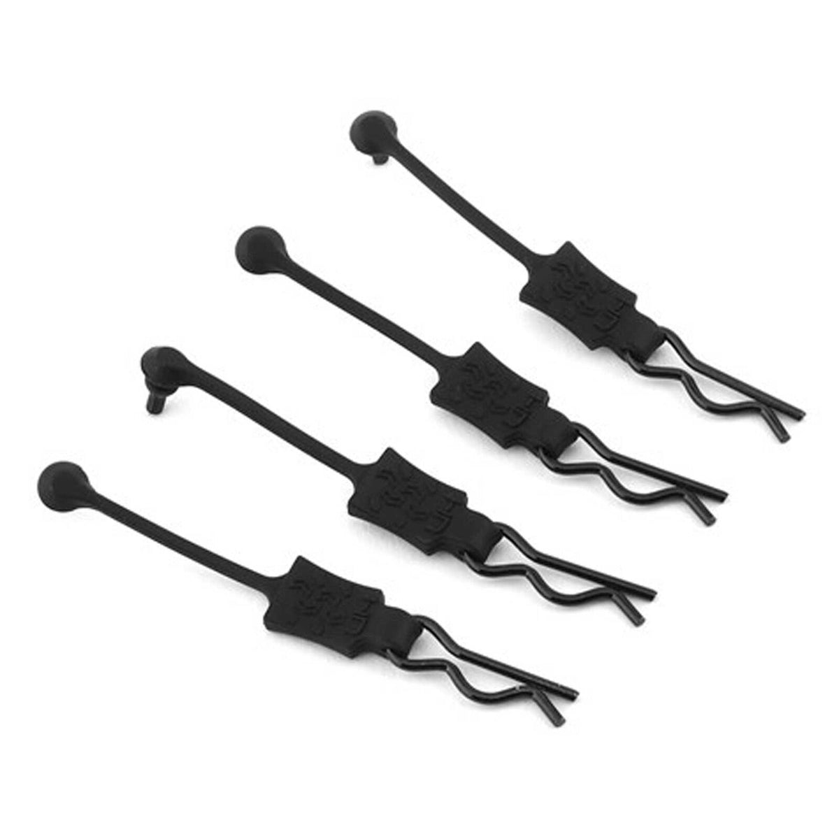 HR Body Clip Retainers 1/8 Scale (4) Black