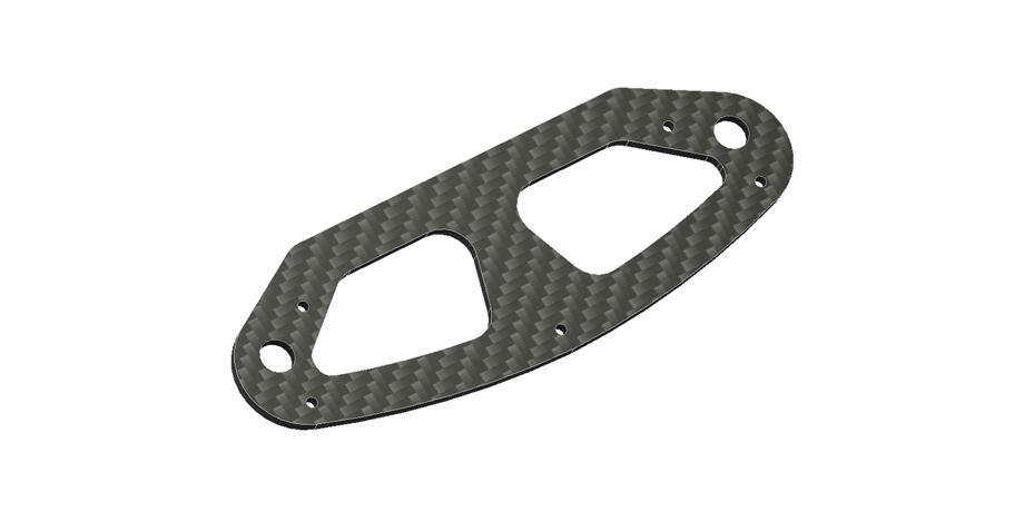 BUMPER TOP CF PLATE 2mm 
